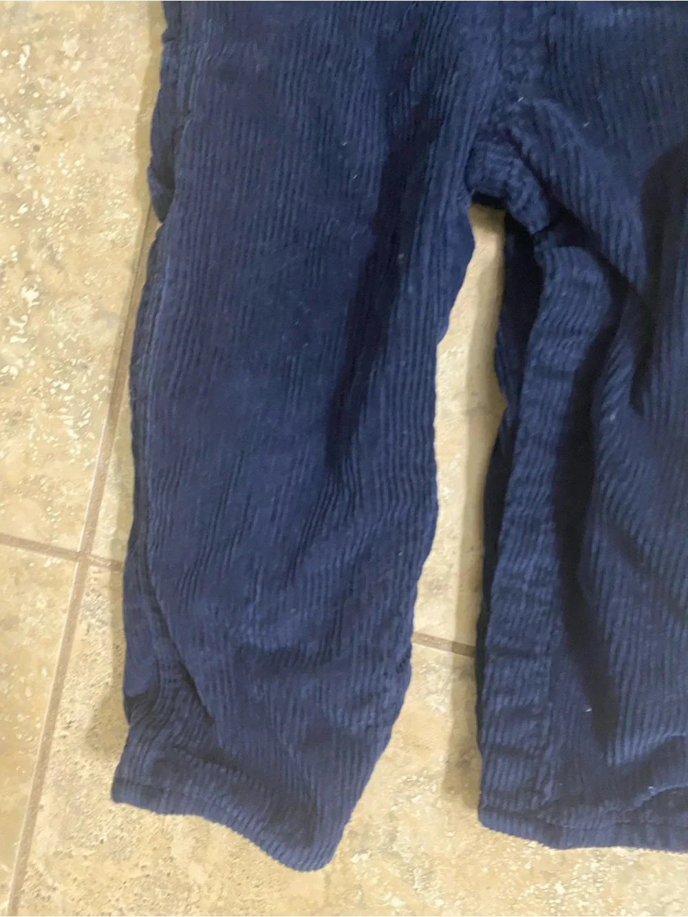 OshKosh B'gosh Navy Blue Iconic Cotton Corduroy Kids 24mo Cottagecore Overalls
